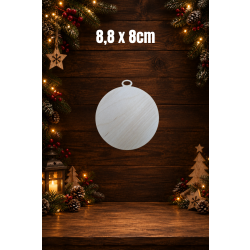 Bombka 8cm, bańka 8cm, sklejka 3mm
